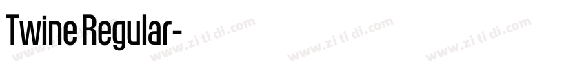 Twine Regular字体转换